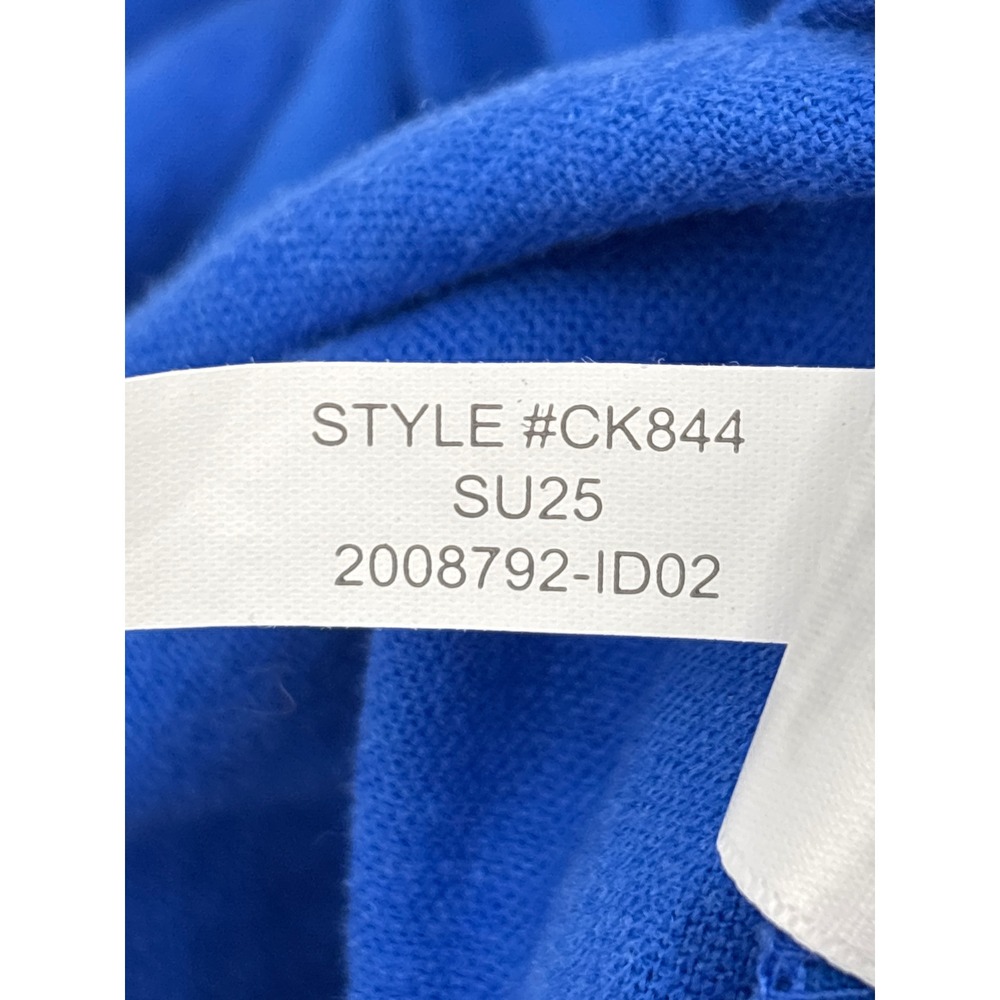 J.Crew Womens Linen Viscose Shift Dress Cobalt Blue Pockets Size P00 NWT CK844 - Picture 11 of 11